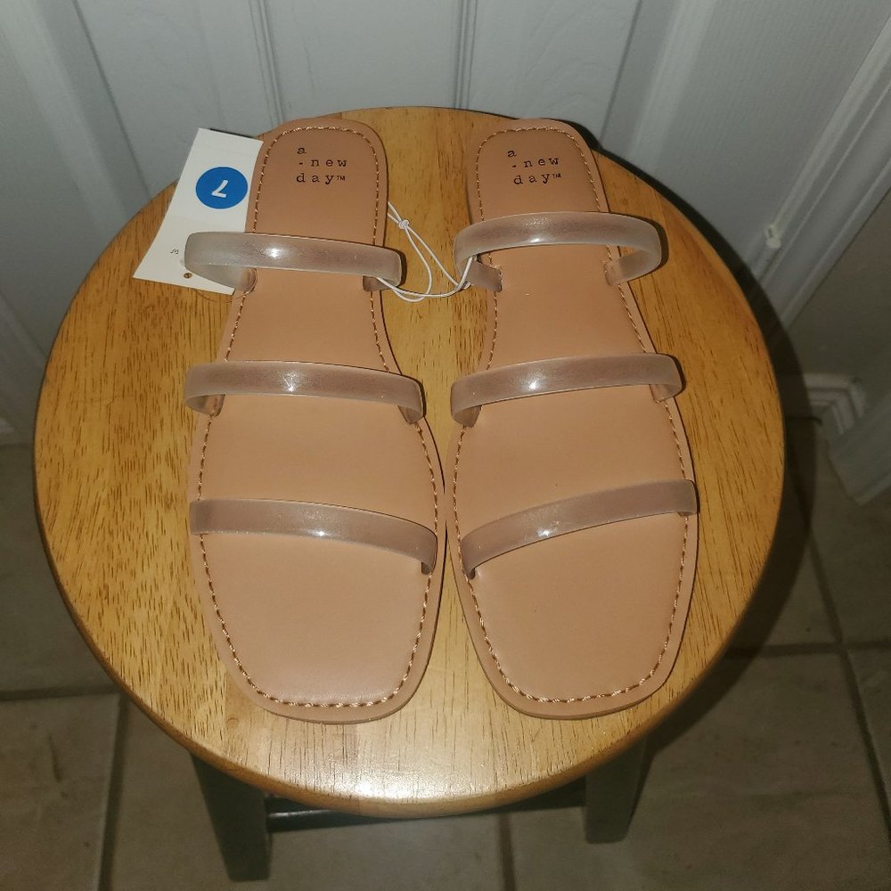 Clear Slide Sandals